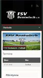 Mobile Screenshot of fsv-bentwisch.com